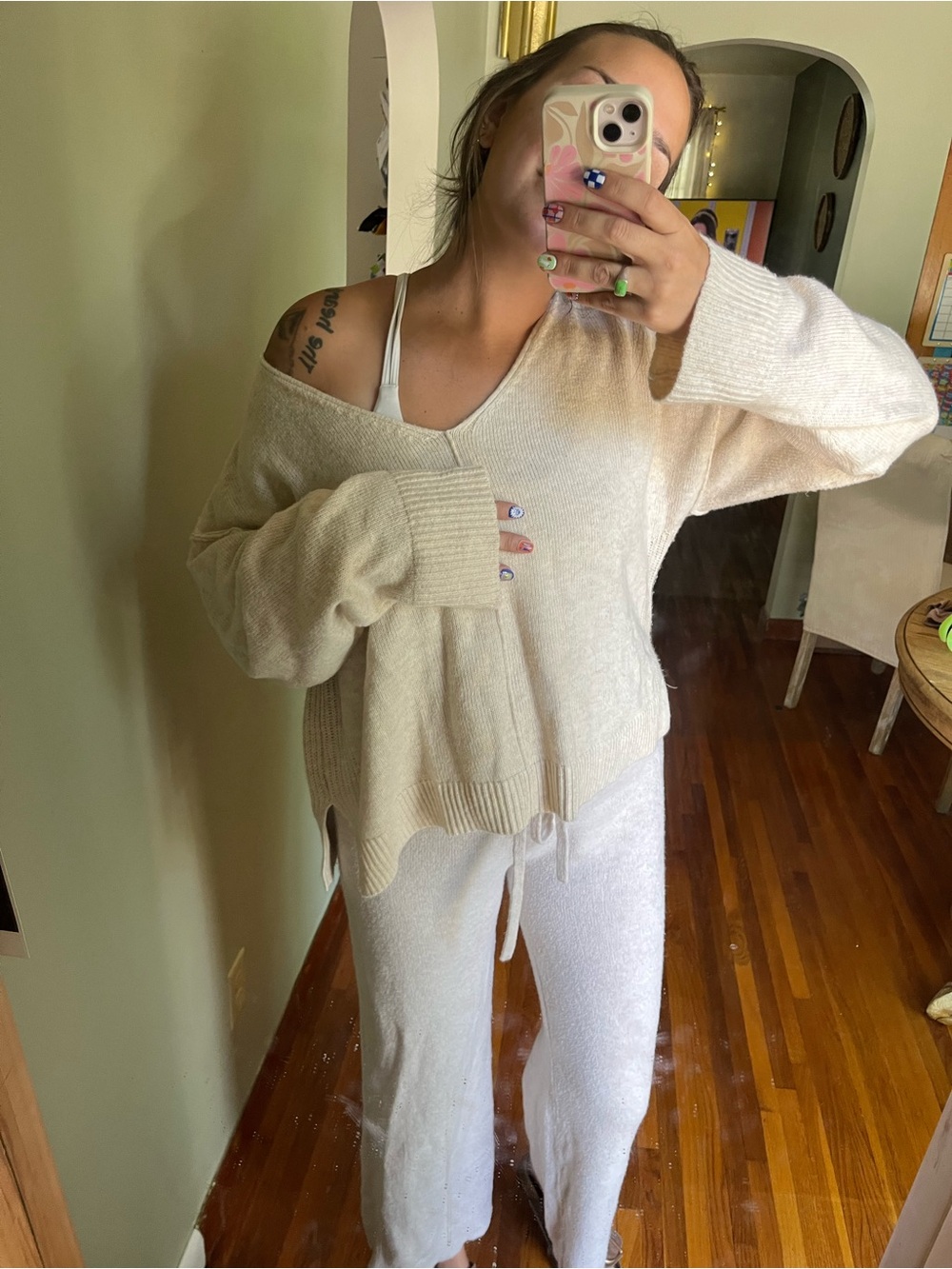 Auden Cream Knit Sweater Set - Picture 2 of 8